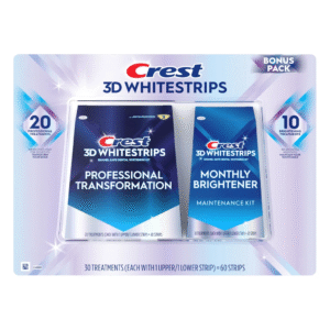 CREST PACK 3D White Effets  DUO PROFESSIONAL 20 + EXPRESS 10